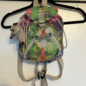 Kipling Rainbow Leaves Mini Backpack
